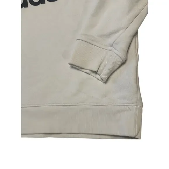 adidas Trefoil Crew Sweatshirt WHITE/BLACK Medium - Picture 3 of 6